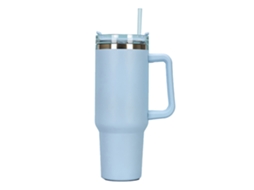 Copo De 40 Oz Com Alça E Canudo Copo De Aço Inoxidável Com Tampa, Aspiradores Reutilizáveis Copo Isolado Para Água Chá Gelado Café