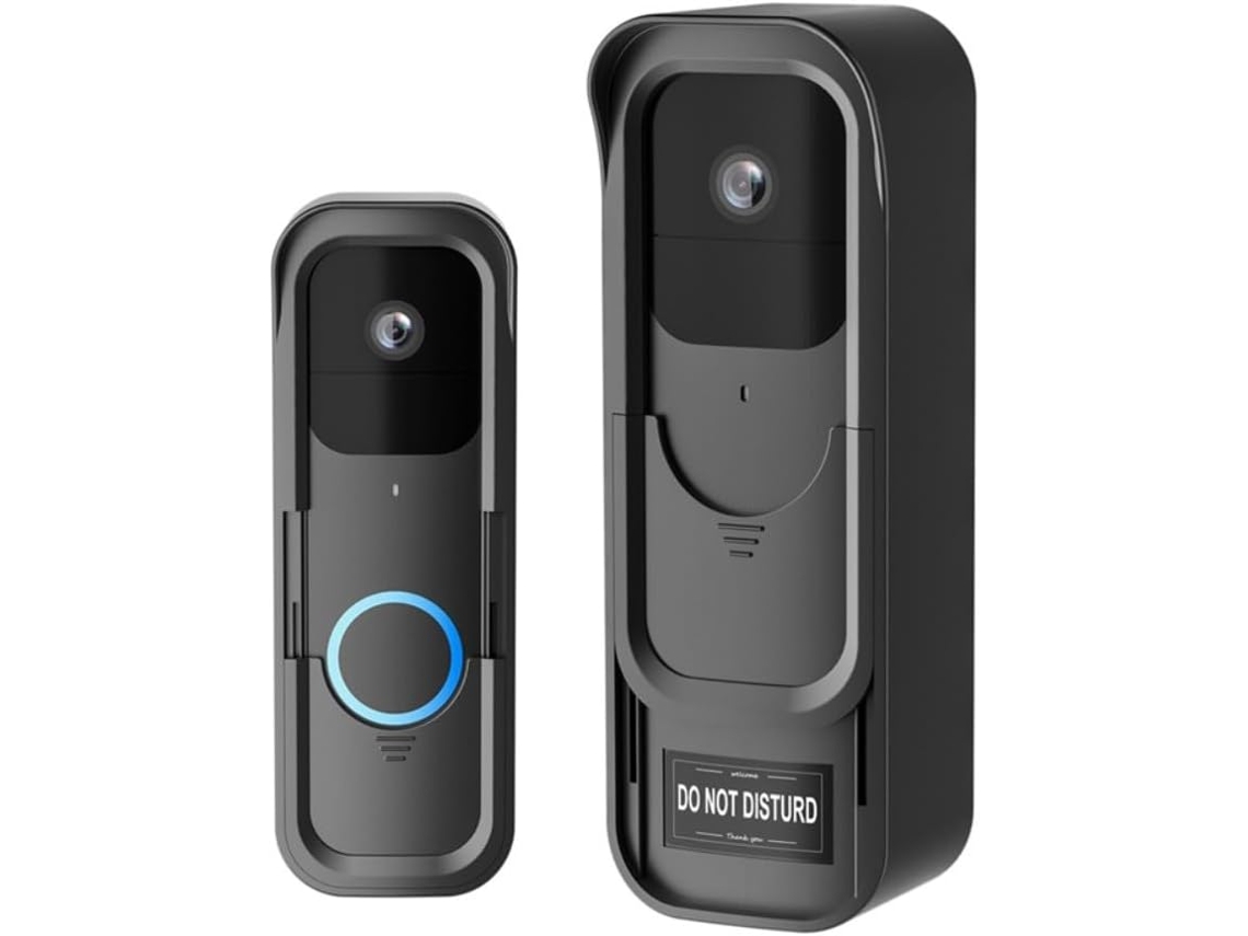 Suporte Campainha De Vídeo Com Luzes Intermitentes Primeira Geração, Suporte De Plástico Sem Furos, Mecanismo