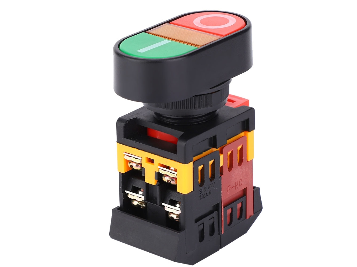 Interruptor de Dois Botões com Led Momentâneo