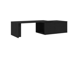 Conjunto 1 Mesa De Centro Vidaxl Preto Derivados De Madeira (150 X 50 X 35 Cm)