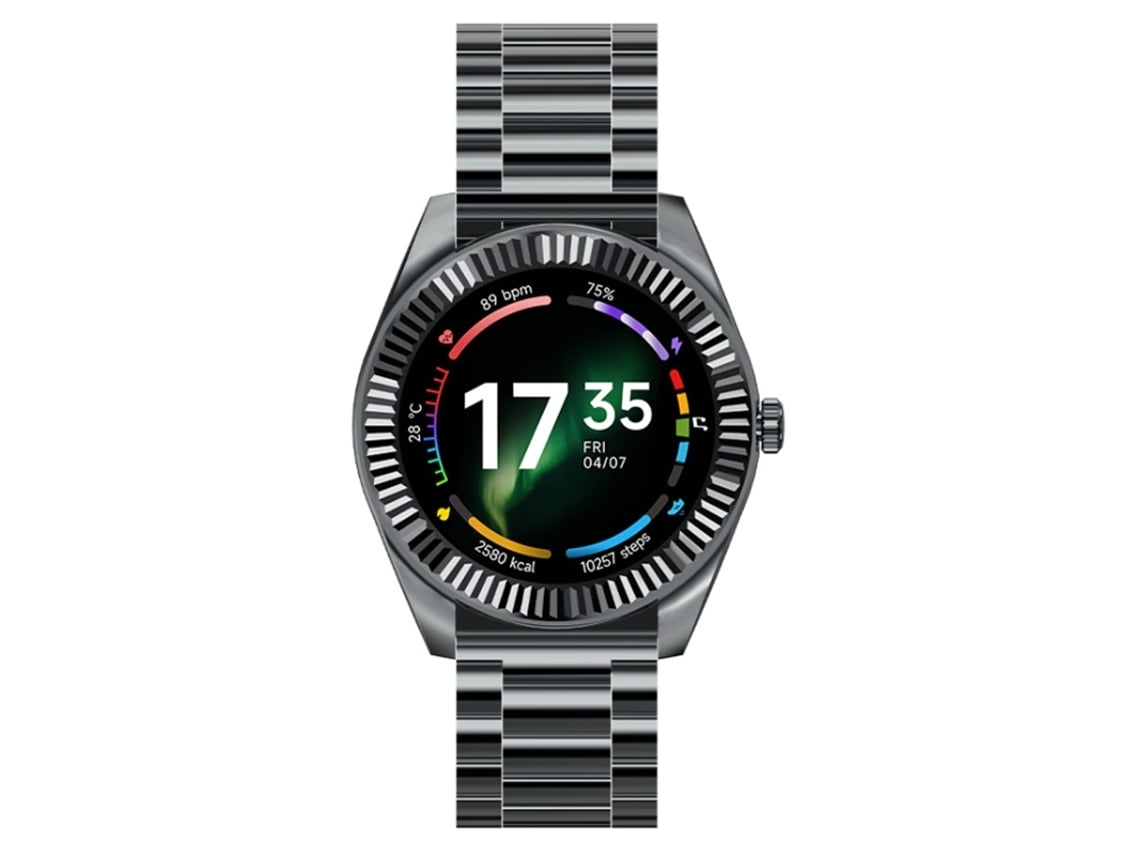Smartwatch Com Display Amoled De 1 19” Chamadas Bluetooth Design Moderno E Rastreamento Esportivo Preto Yunzii