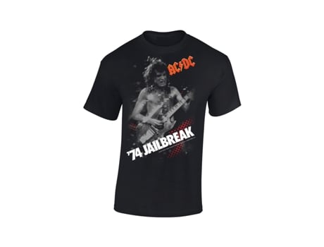 T-Shirt PLASTIC HEAD Ac/Dc - '74 Jailbreak Preto (Tamanho: L)