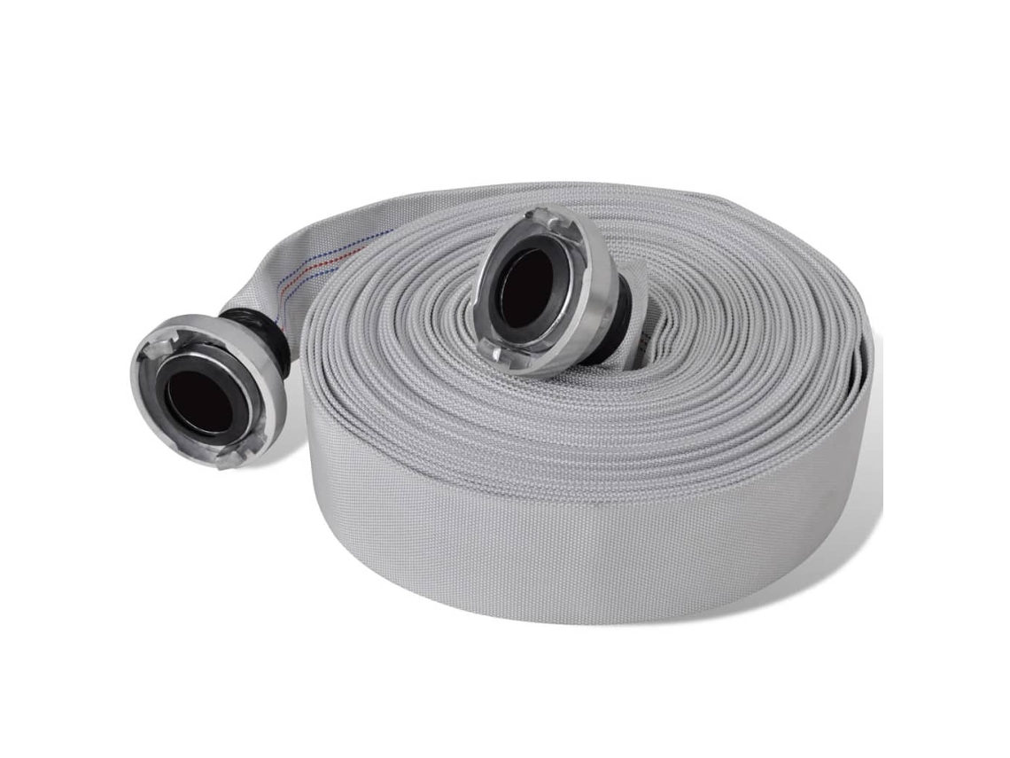 Vidaxl Mangueira De Incêndio Lisa 30 M Com Acoplamentos C-storz 5 Cm