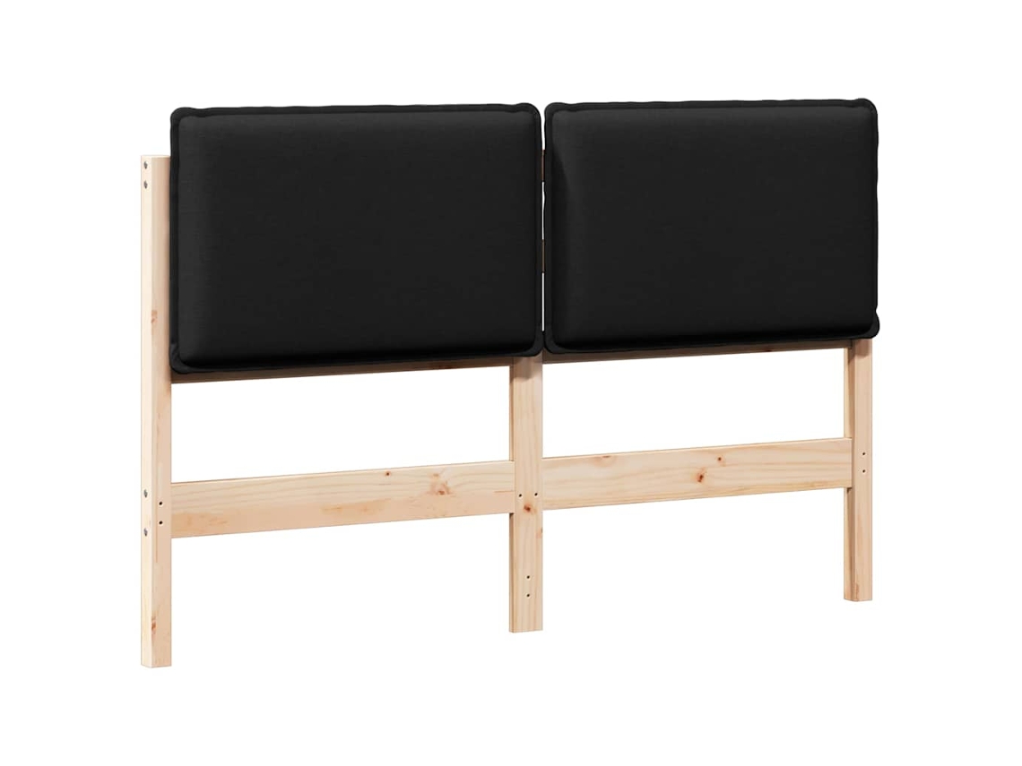 Cabeceira Estofada Natural e Preto 140 cm MAISON EXCLUSIVE