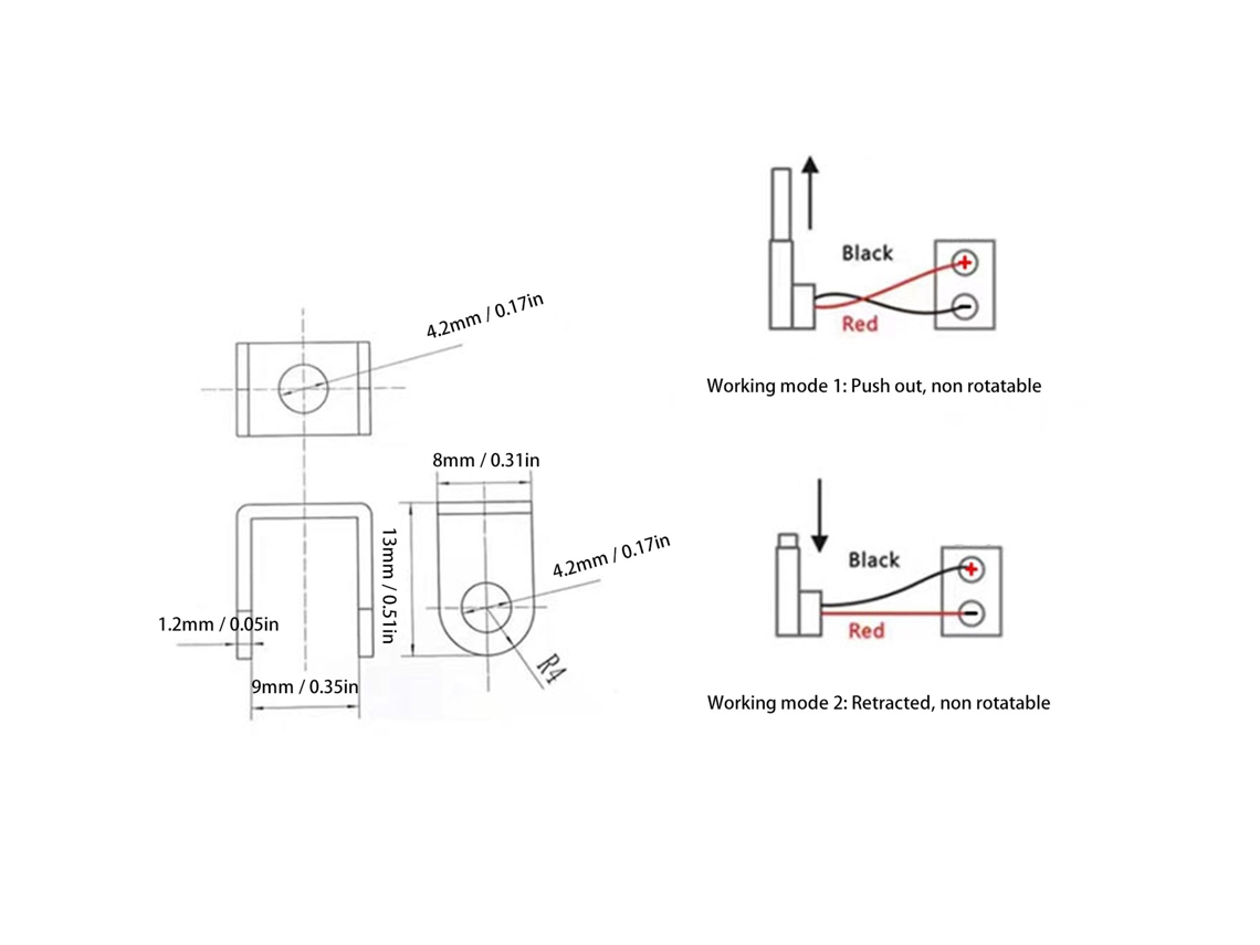Atuador Linear Elétrico 40mm 150n 24v 4mm/s
