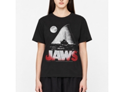 Rockinstone Jaws Movie Night Black Adult T-shirt Size:s