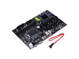 Computador De Mesa B250 Btc Com Placa Mãe Ddr4 Para Mineração De Bitcoin Luz Dourada