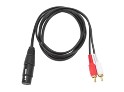 Cabo Xlr Divisor Y Fêmea 4.9ft 22awg Ofc Para Amplificador Mixer Microfone