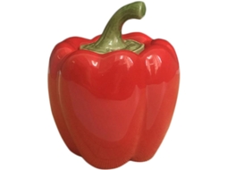 Pote Hermético Genérico De Cerâmica Em Formato Pimenta, Ideal Para Armazenar Lanches Leve, Fácil De Limpar E Perfeito
