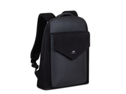 RIVACASE Mochila para Computador Portátil de 14'' Urban Canvas Cardiff Preto