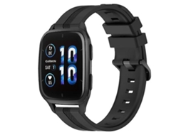 Pulseira De Relógio Lurelia Para Garmin Forerunner Sq2 Music 20 Mm Preto