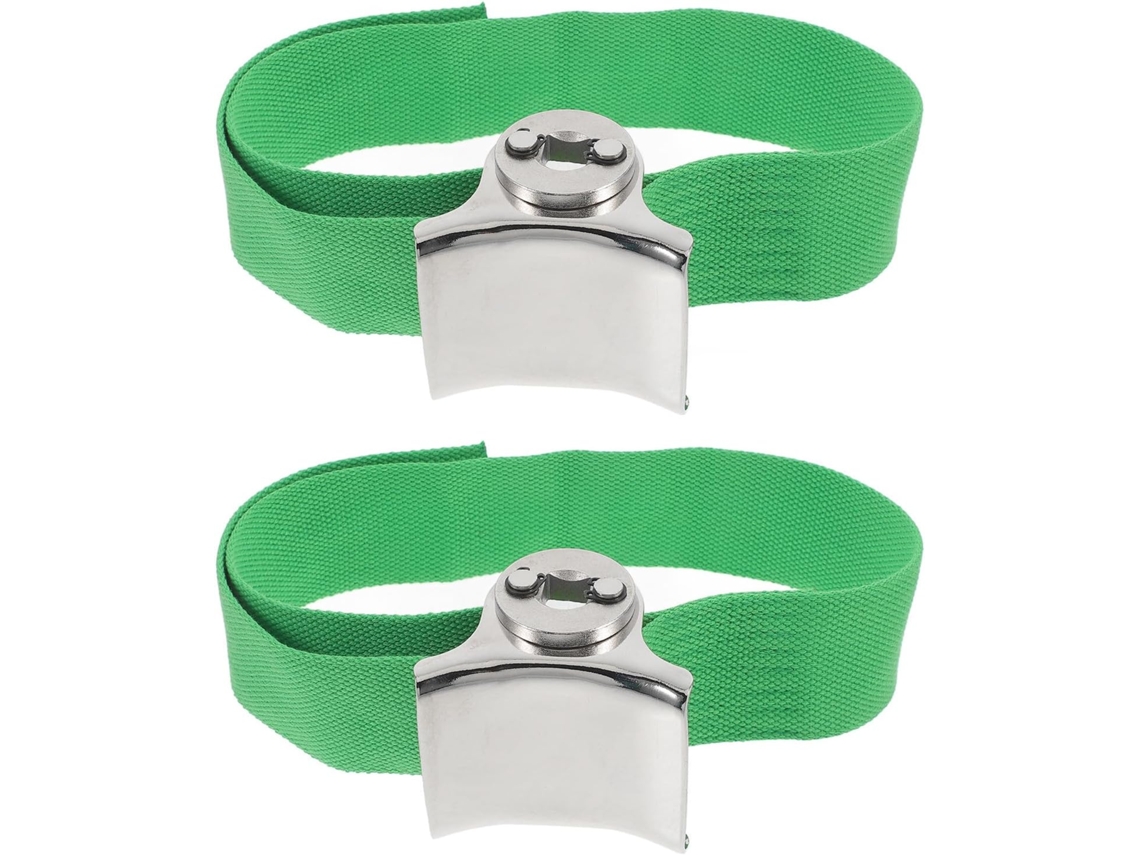 Conjunto De 2 Chaves Para Filtro, Alça, Aço Inoxidável E Lona, Verde, Compacto