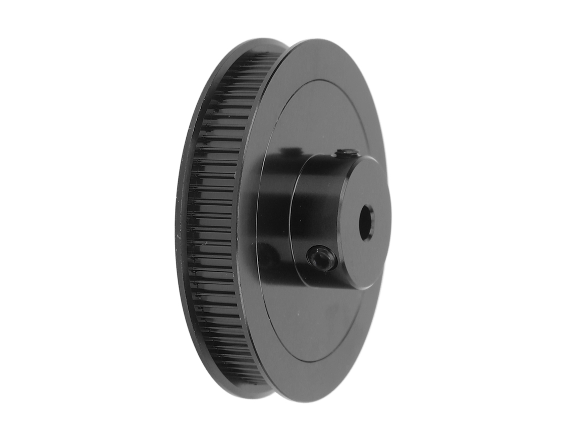 Polia De Sincronização Gt2 80t 5mm Em Aço Liga Para Impressora 3d E Torno Cnc, Preta