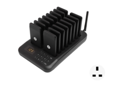 Sistema de Chamada Sem Fio 1 a 16 com Plug Uk para Restaurante Hospital Hotel 100 240v