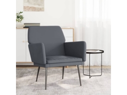 Vidaxl Cadeira C/ Apoio De Braços 62x79x79 Cm Veludo Cinzento-escuro