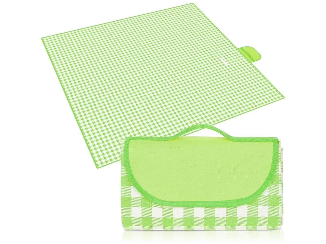 Manta De Piquenique Impermeável 200x200 Cm Com Alça | Perfeita Para Caminhadas, Acampamentos E Festas Ao Ar Livre Slowmoose