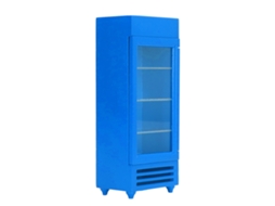 Mali refrigerador Vertical Miniatura para Casinha de Bonecas 1:12 Madeira Bétula Diy Azul