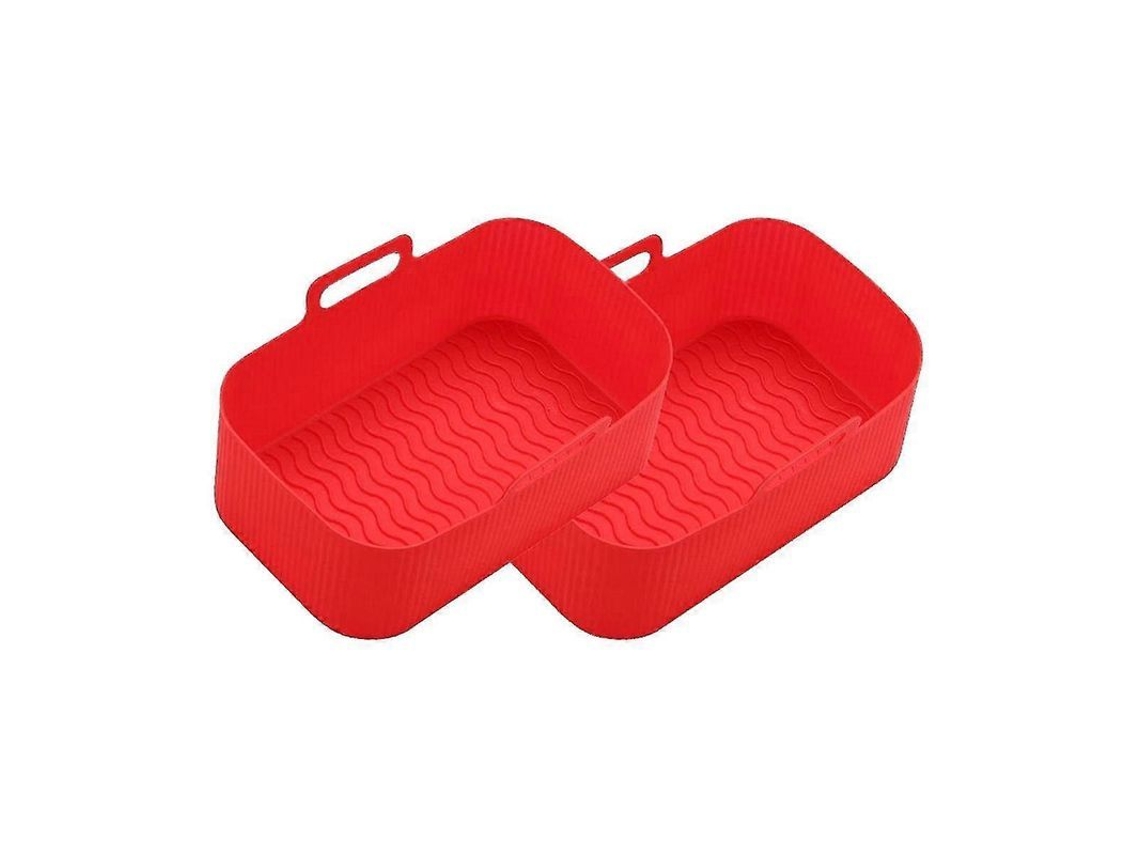 2026 liner Reutilizável de Silicone para Ninja Dual, Acessório Vermelho Compatível com Ninja Foodi Dz201/dz401 8qt, Tamanho 12.5x19.5x7cm