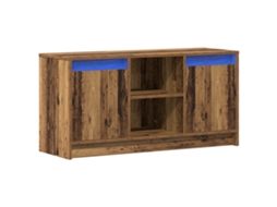 Conjunto 1 Unidade De Tv Montada Na Parede Vidaxl Castanho Derivados De Madeira (100 X 34 X 50 Cm)