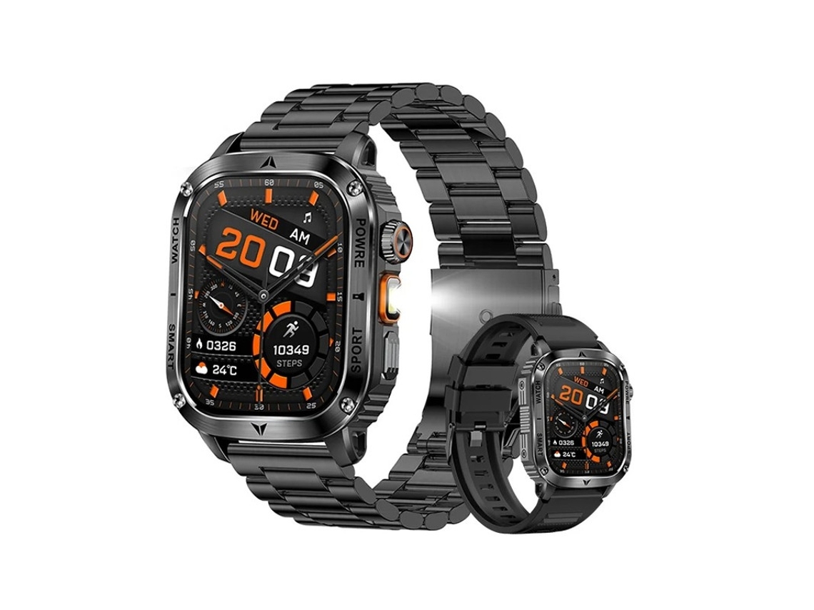 Lanterna Smartwatch Ak80 400mah Bateria Grande Yizhood (preta)