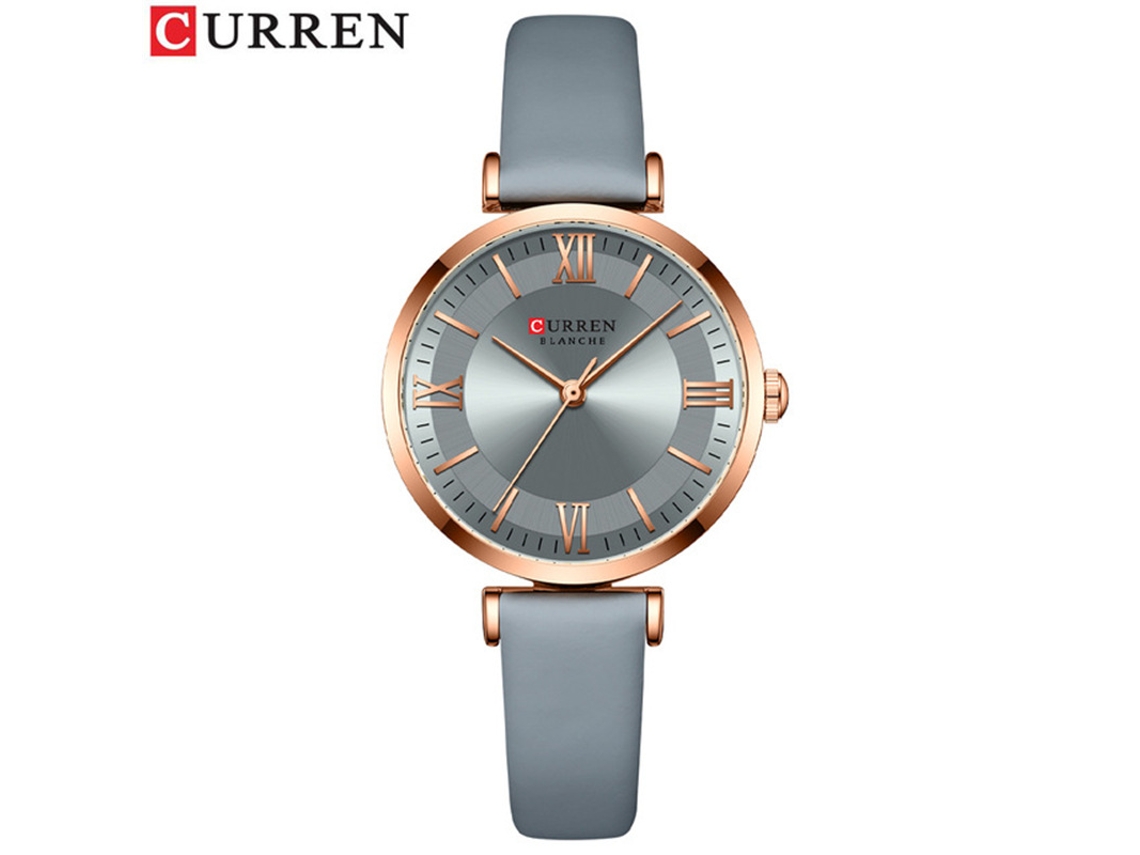 Relógio Feminino MDUG Elegante de Quartzo, Pulseira de Couro, Casual