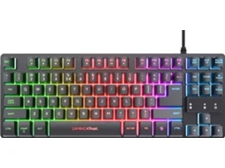 Teclado Gaming TRUST GXT833 Thado TKL (Membrana - Português - Preto)
