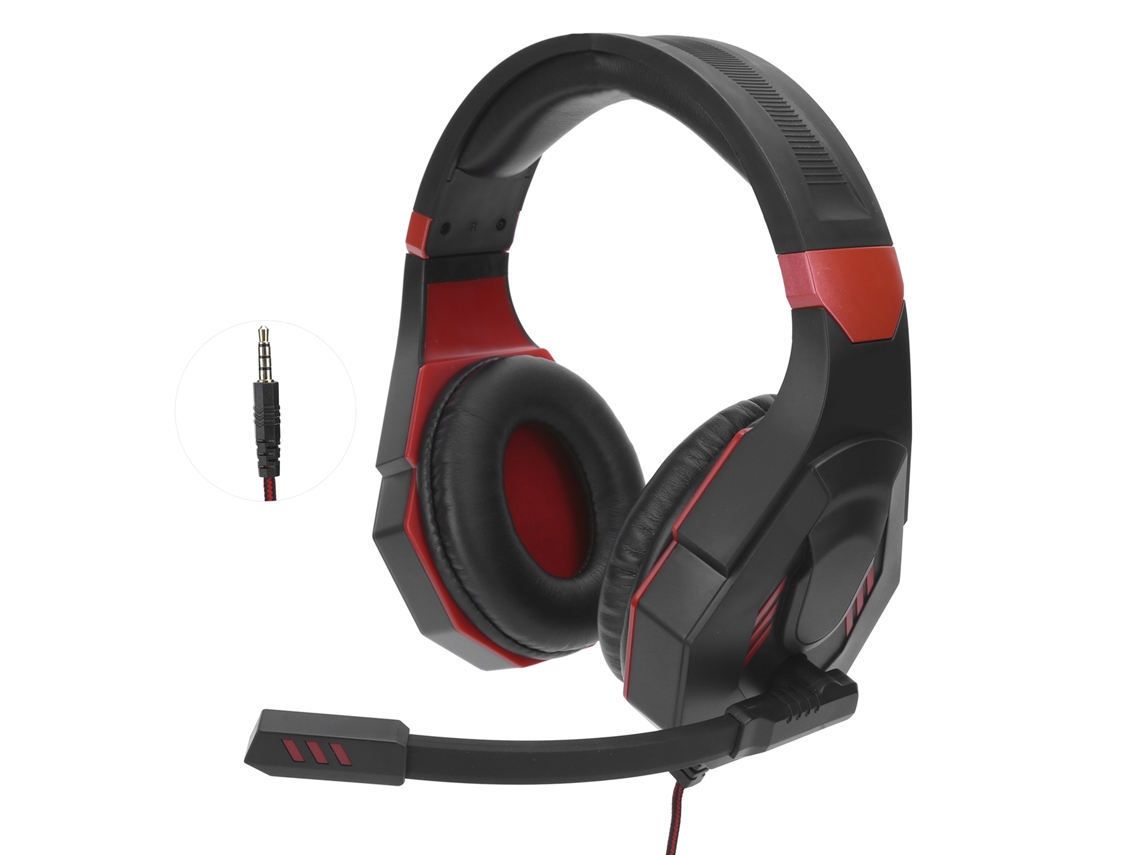 Fone De Ouvido Para Jogos Headmounted Com Microfone, Interface 3.5mm, Surround Estéreo, Fone De Ouvido Para Pc