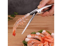 Pelador de Camarones de Acero Inoxidable Portátil Herramienta Perfecta para Cocina, Langosta Y Pescado