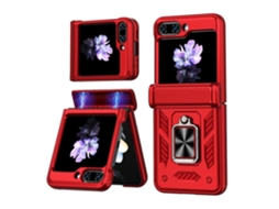 Capa De Celular Com Dobradiça E Janela Deslizante Kalebol Com Suporte De Anel