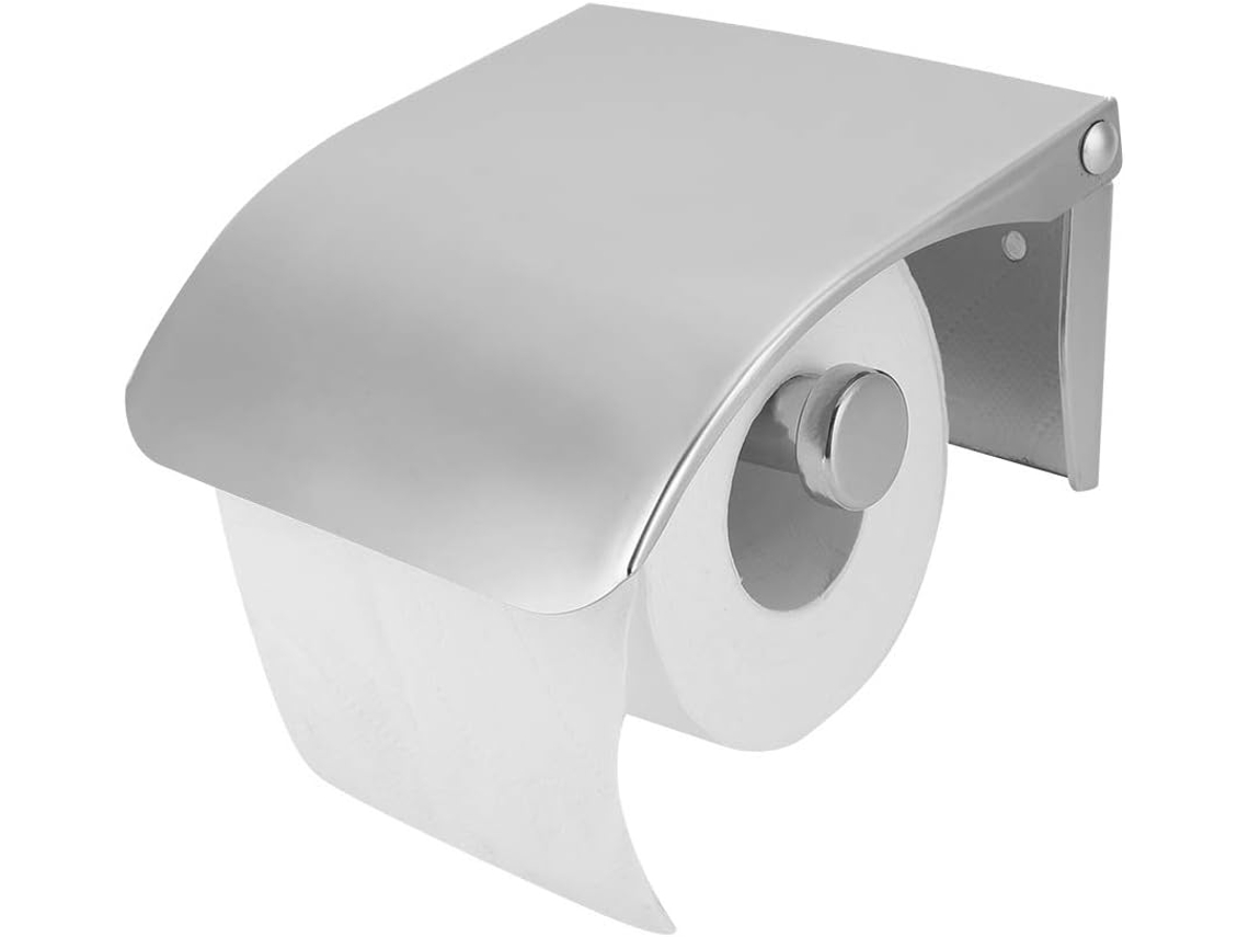 Porta Papel Higiênico Aramox Em Aço Inoxidável Com Prateleira, À Prova D Água E Resistente Ferrugem, Ideal Para