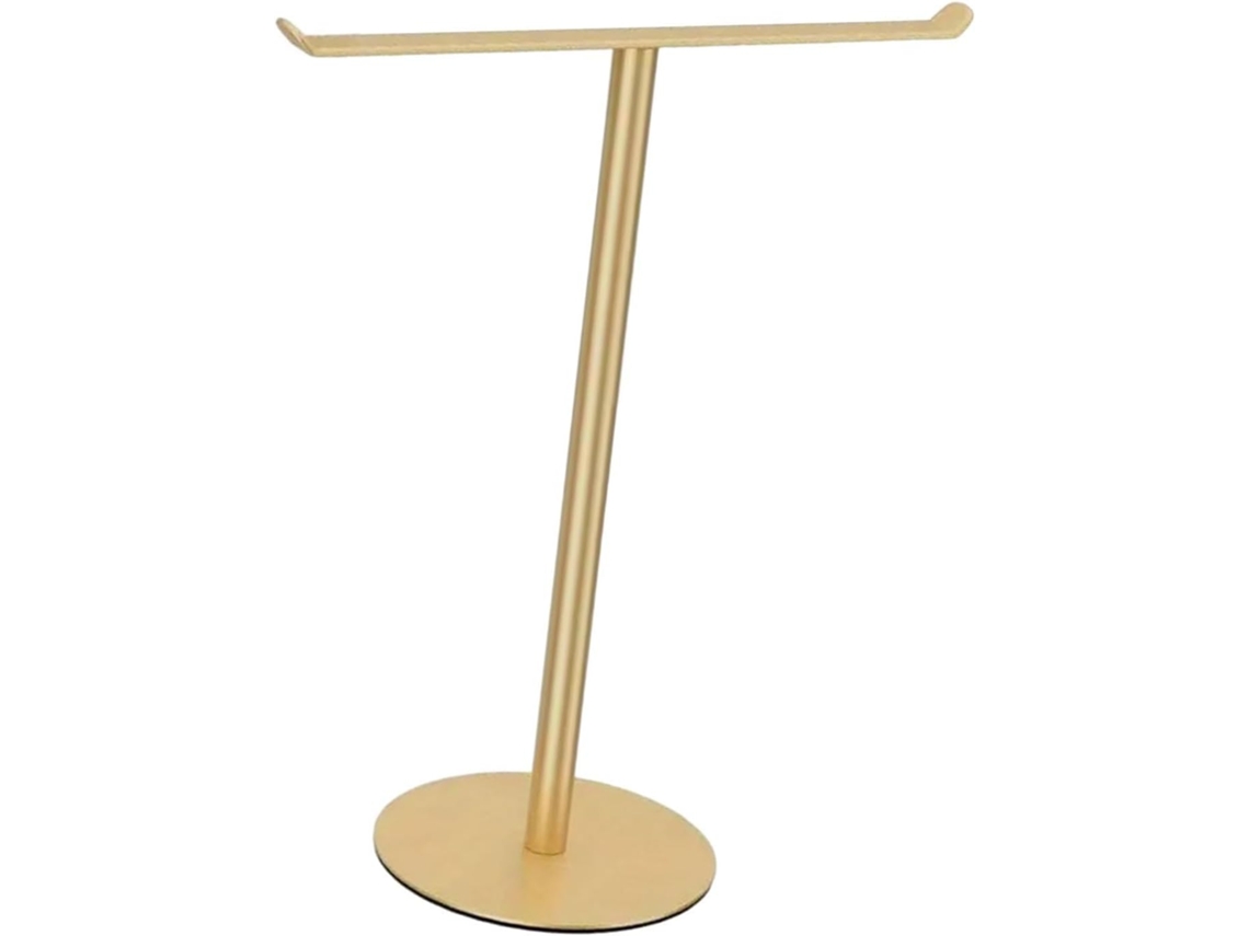 Suporte Para Toalha De Mão Em Formato T, Para Bancada, À Prova D Água, Com Base, Ideal Para Banheiros De Hotéis, Dourado