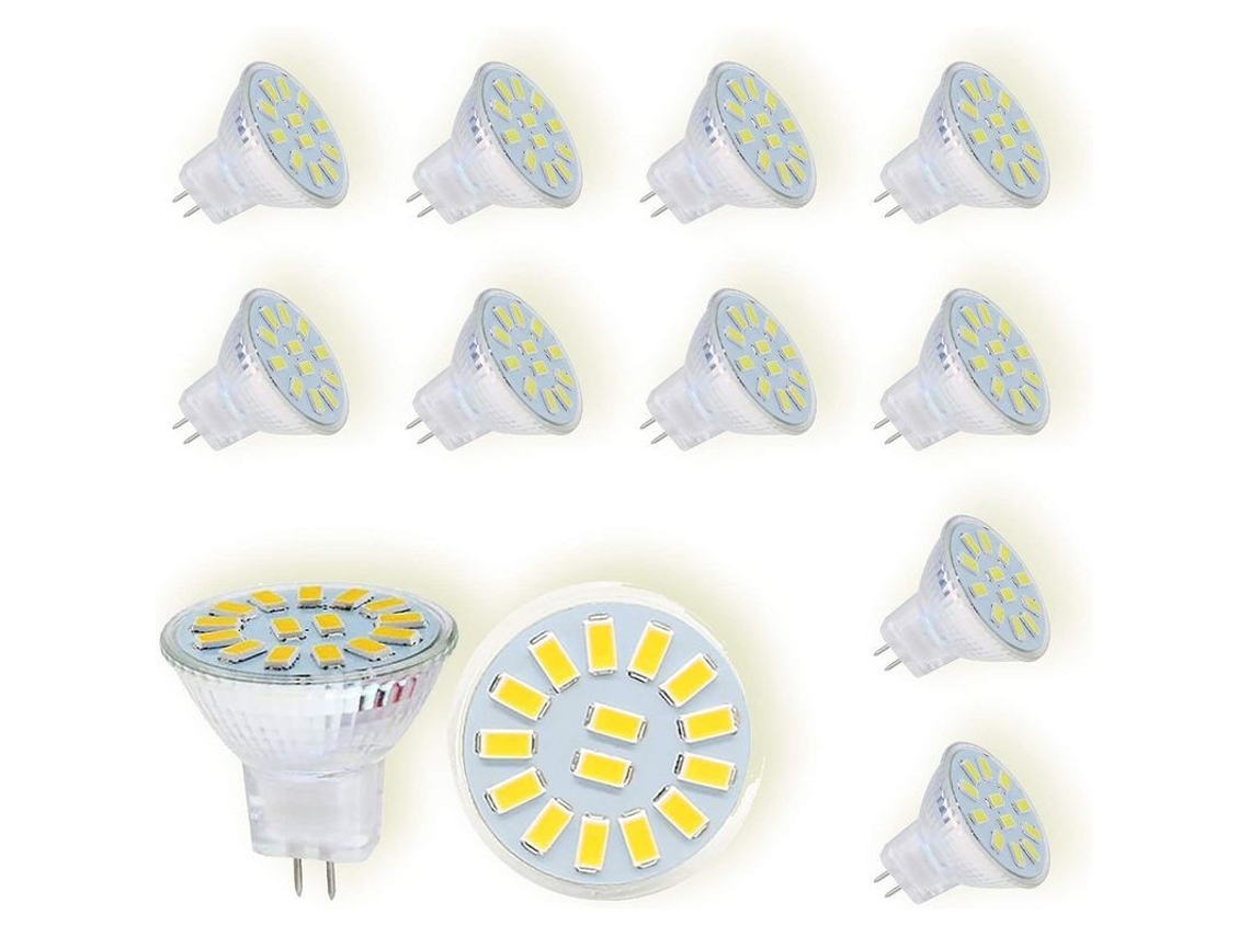 Lâmpadas Led Nova Line Mr11 Gu4 12v 6000k 4w 500lm 120° equivalente a 40w halógena pacote de 10