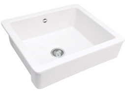 Ceramic Sink 1 Bowl Farmhouse Deante