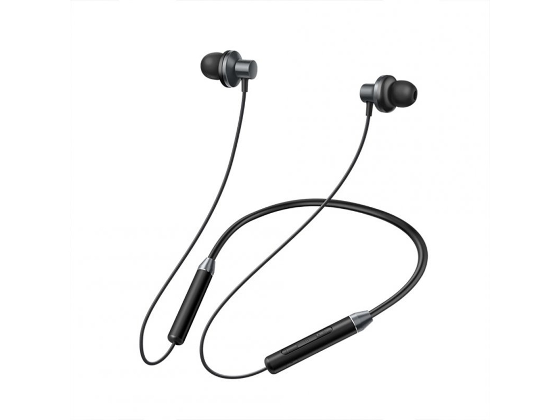 Auriculares Bluetooth com Faixa para O Pescoço In-Ear Binaural Sports Running Sem Fio para Música Preto