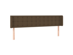 Headboard, Headboards Vidaxl Marrom Tecido (163 X 16 X 78/88 Cm)