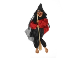 Decoração de Halloween com bonecas bruxas penduradas e controle de voz LAXISCREED