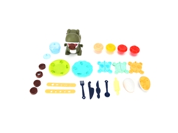 Mali conjunto de Brinquedo de Máquina de Massa Dinossauro Massinha Colorida Diy 26pcs Presente Bx168 8