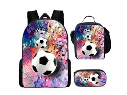 Lancheira infantil para futebol, mochila de estudante, estojo Aquaforge ideal para futebol