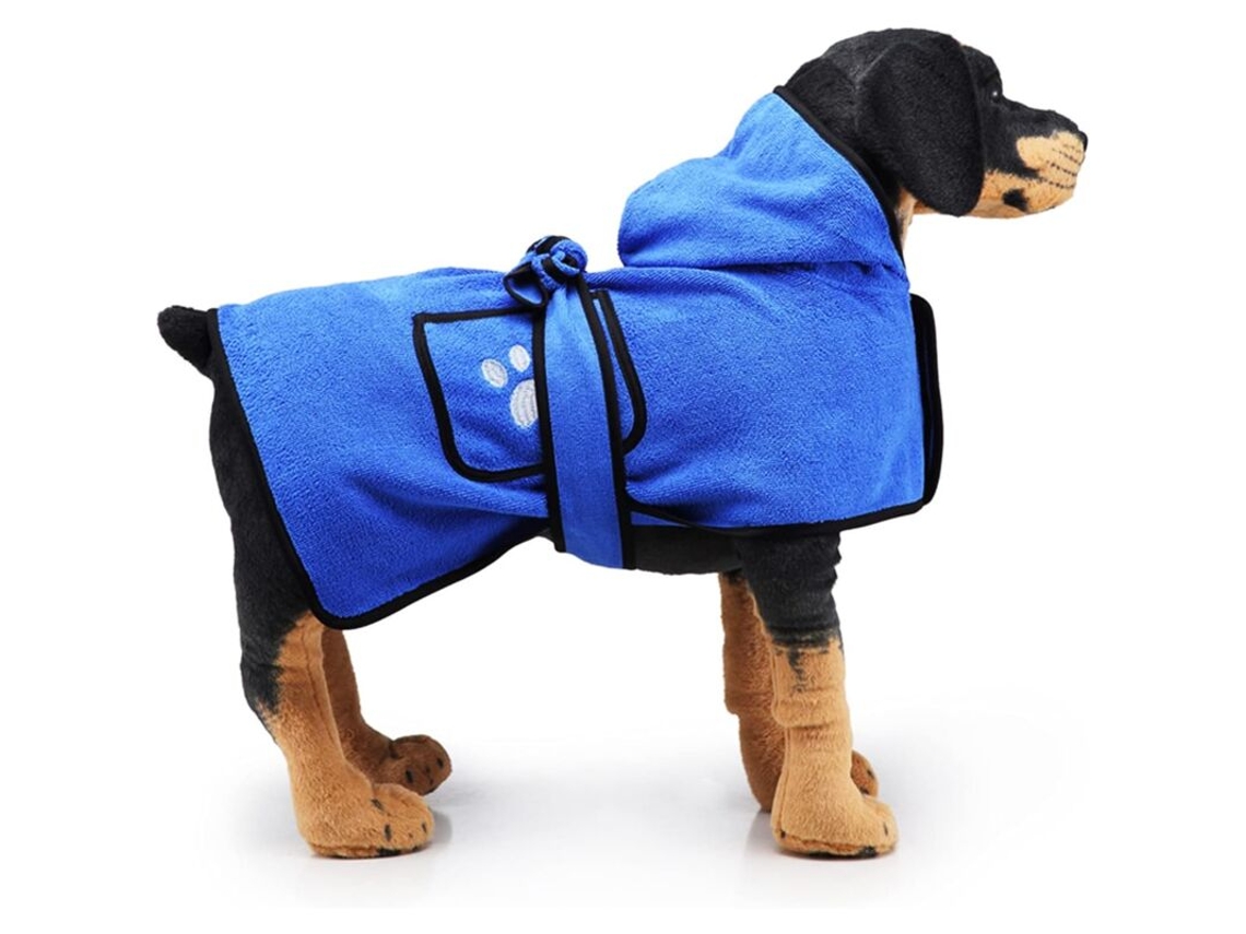 Roupão Absorvente, para Cães, Secagem Rápida, Tamanho M AQUAFORGE