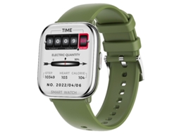 Relógio Inteligente Bluetooth Pressão Arterial Freqüência Cardiáca Oxigênio No Sangue Monitor De Sono Pedômetro Esportivo Feminino Verde Yizhood