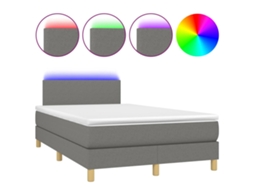 Box Spring Bed, Box Spring Beds Vidaxl Cinzeto Tecido (120 X 190 Cm)