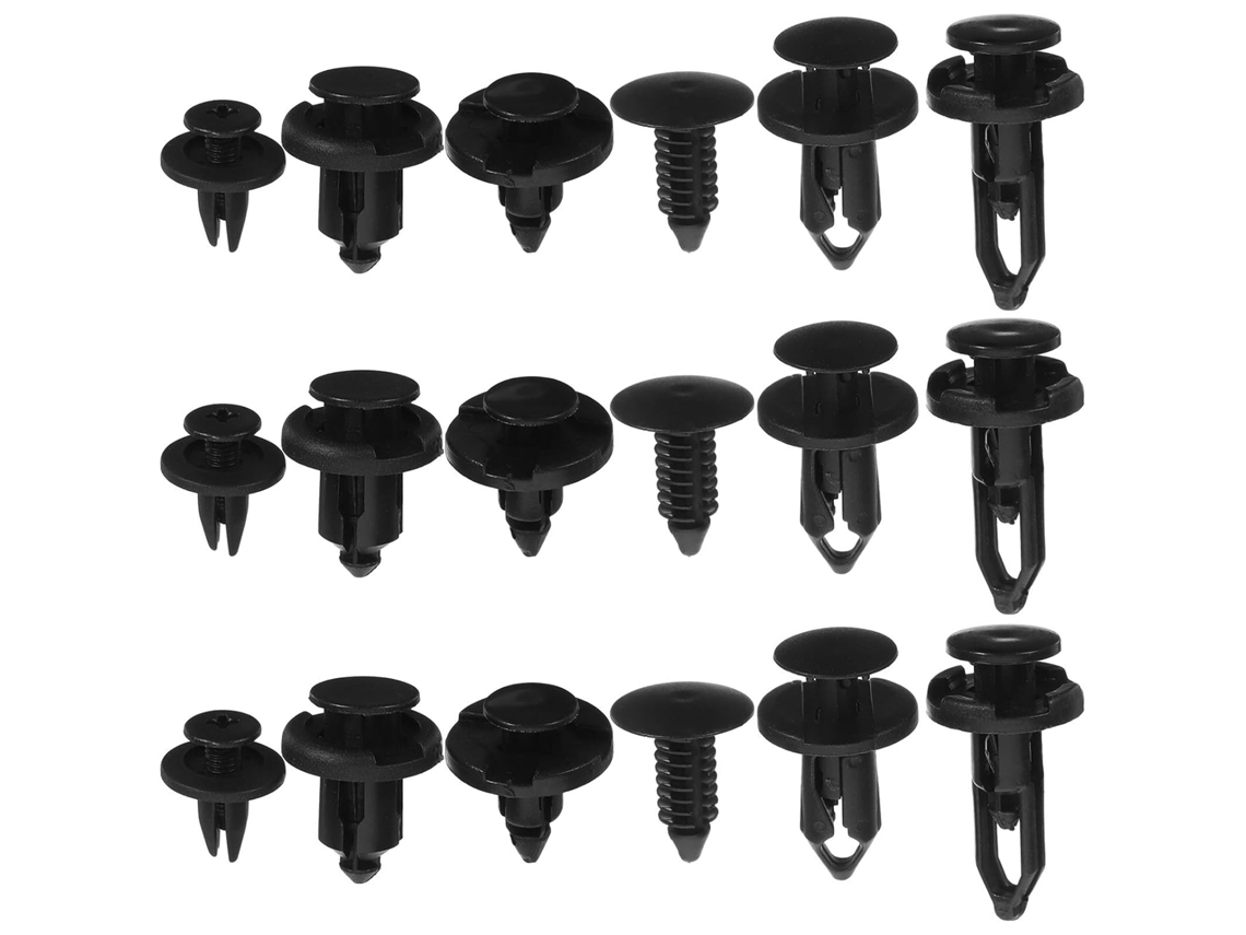 Clipes de Fixação para Carros, Rebites, 200 Peças, Nylon, Acessório Essencial.