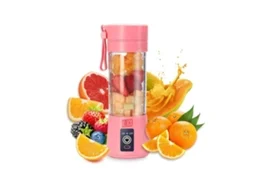 Liquidificadora Portátil Klack 380ml - 6 Lâminas Para Batidos E Smoothies - Rosa