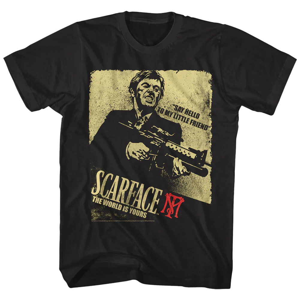 Scarface The World Is Yours T-shirt Unisex Rockinstone Size:s