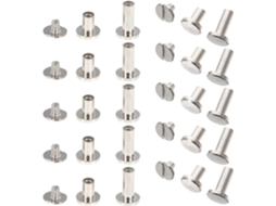 Abaodam 8mm Liga Metálica Parafusos Para Artesanato Em Couro, 30 Peças 10x8*6, 10x8*8, 10x8*10, Parafusos Para Álbuns