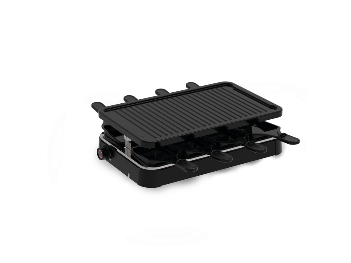 Conjunto De Grelha Gourmet Inventum Para 8 Pessoas, Livre De Pfas, 1200w, Preto
