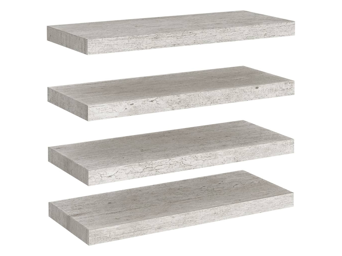 Wall Shelf, Wall Shelves Vidaxl Cinzeto Mdf (60 X 23.5 X 3.8 Cm)