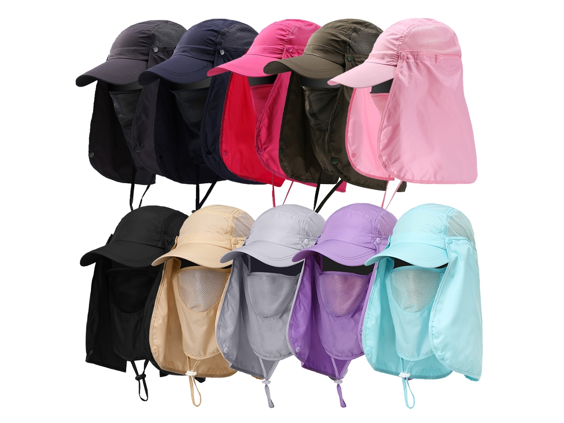 Chapéu de Sol Visor Hiking Uv Proteção Face e Pesca