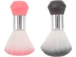 Conjunto De 2 Escovas Para Remoção Pelos Do Pescoço, Limpeza Suave, Ideal Para Salão De Cabeleireiro, Cabo Ergonômico