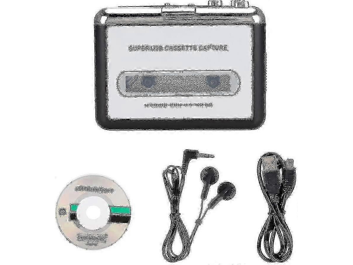 2025, Leitor de Cassetes Estéreo, Leitor de Cassetes Portátil Walkman, Fones de Ouvido Portáteis para Computador 2025 TAISHENGDA